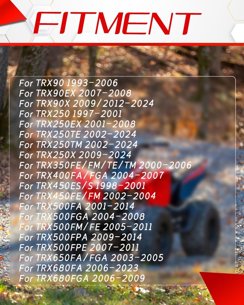YSMOTO Gas Fuel Tank Cap Cover With Air Vent Hose for TRX90 TRX250 Recon TRX250EX Sportrax TRX350 TRX400 Rancher TRX450 TRX500 Foreman TRX650 TRX680 Rincon Dirt Pit Bike - Image 2